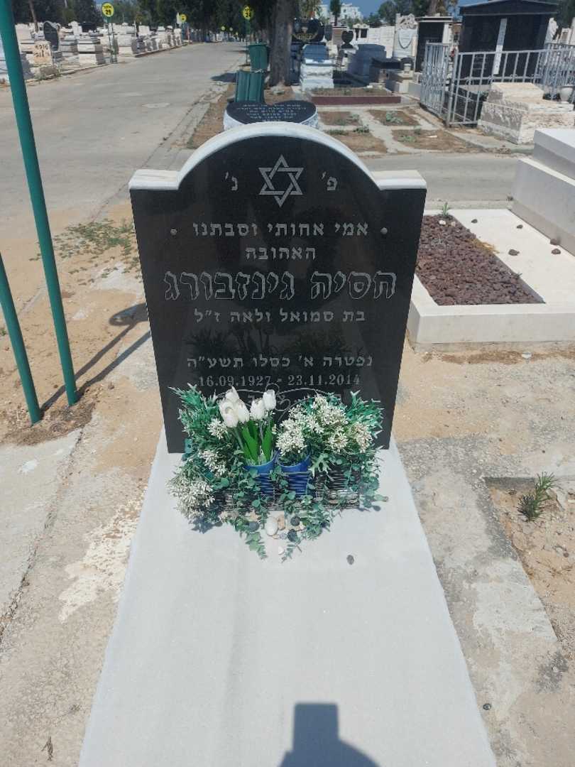 קברו של חסיה גינזבורג. תמונה 1