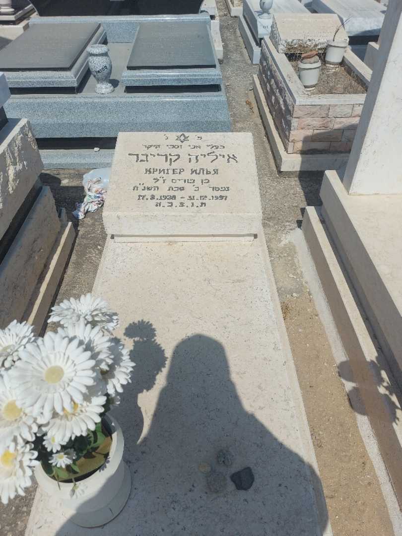 קברו של איליה קריגר. תמונה 1
