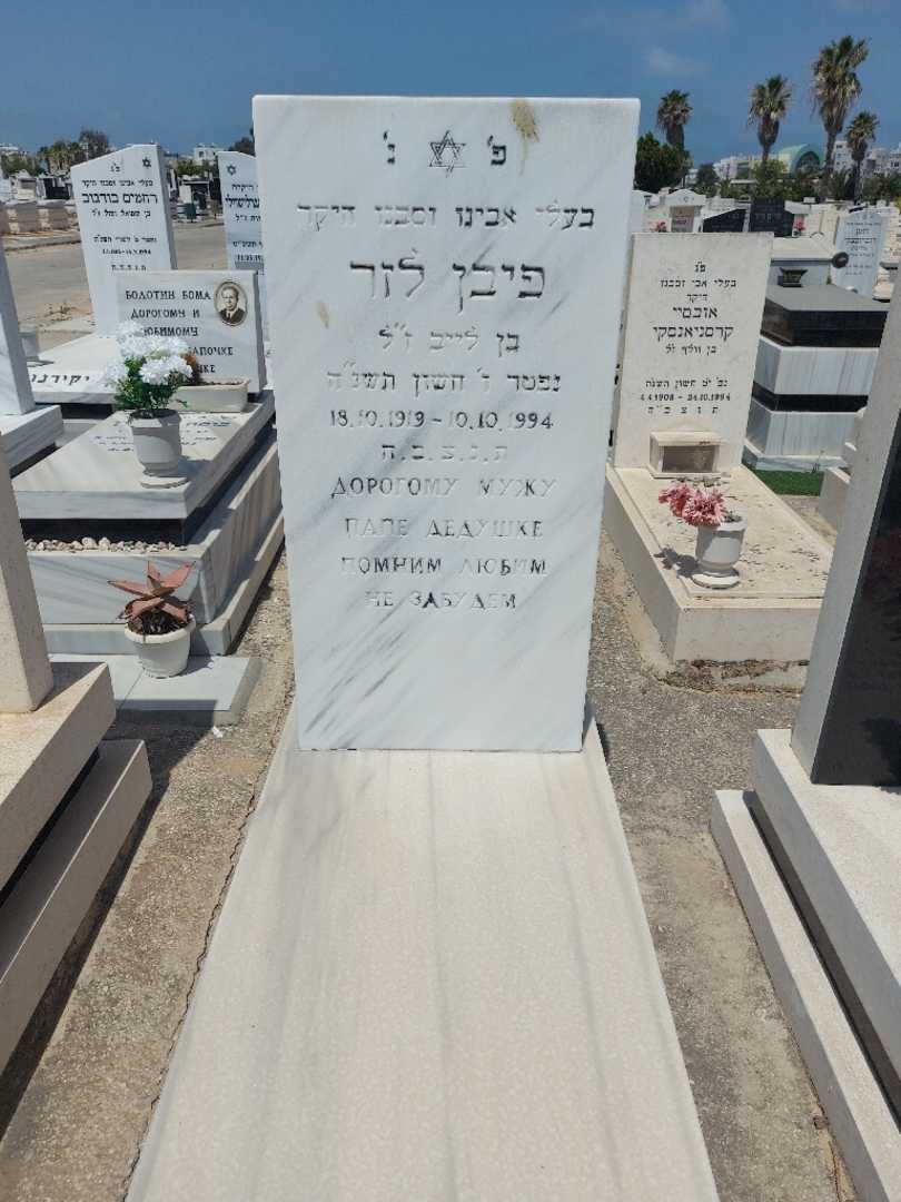 קברו של לזר פיבן. תמונה 1