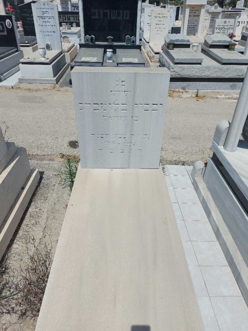 קברו של ינסיי בלומברג. תמונה 1