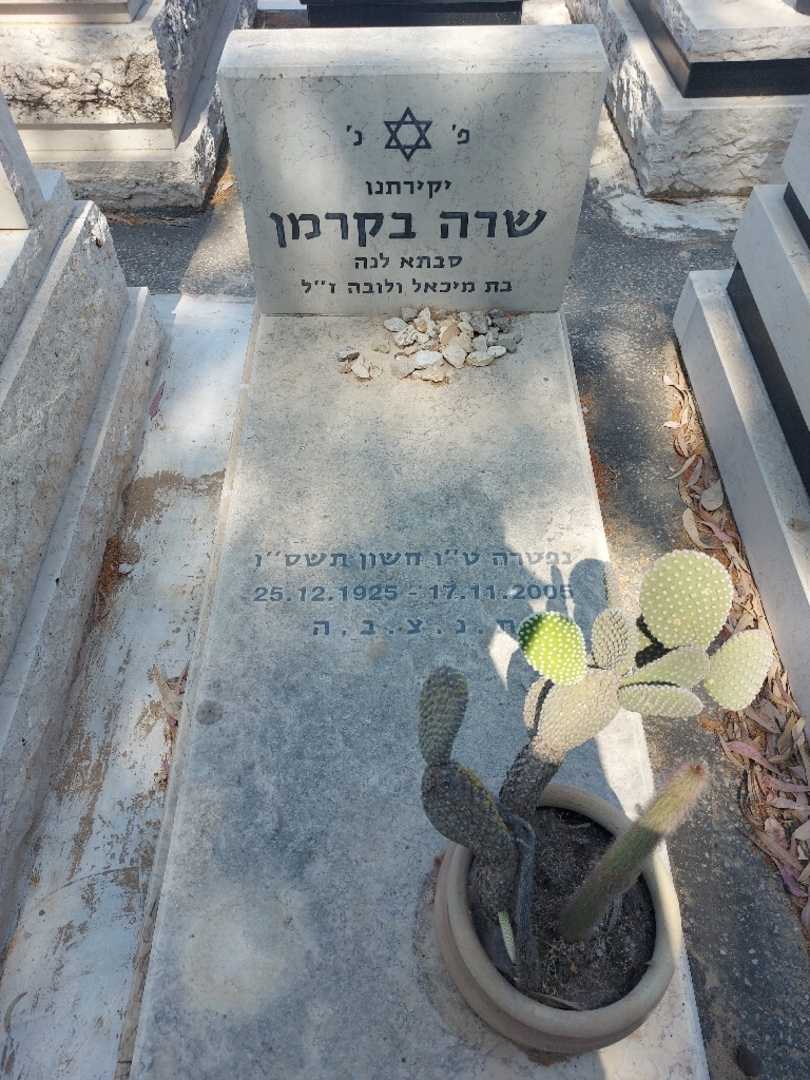 קברו של שרה בקרמן. תמונה 1