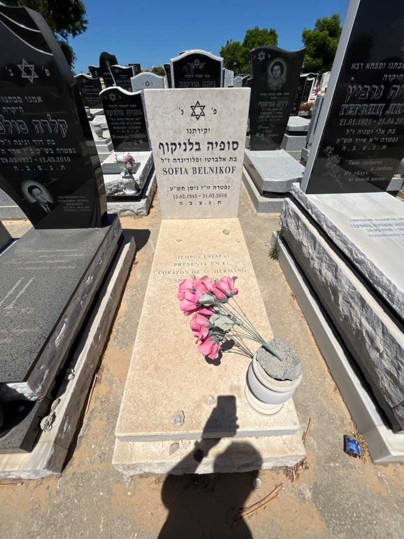 קברו של סופיה בלניקוף. תמונה 1