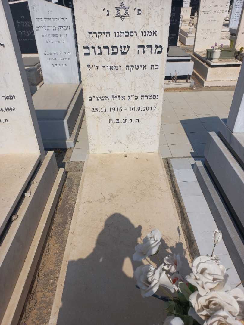 קברו של מרה שפרנוב. תמונה 1