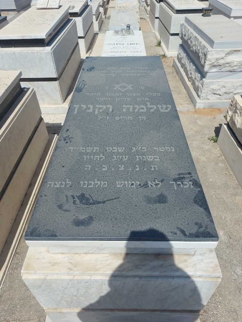 קברו של שלמה וקנין. תמונה 1