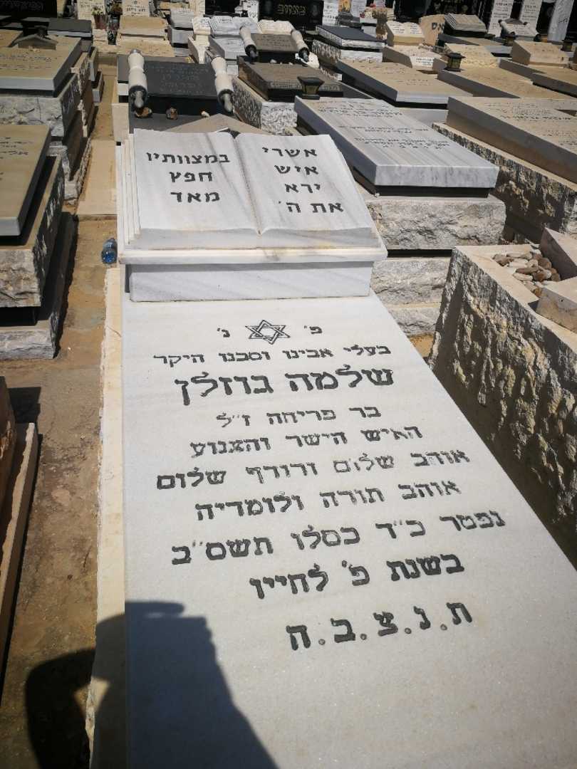 קברו של שלמה גוזלן. תמונה 1