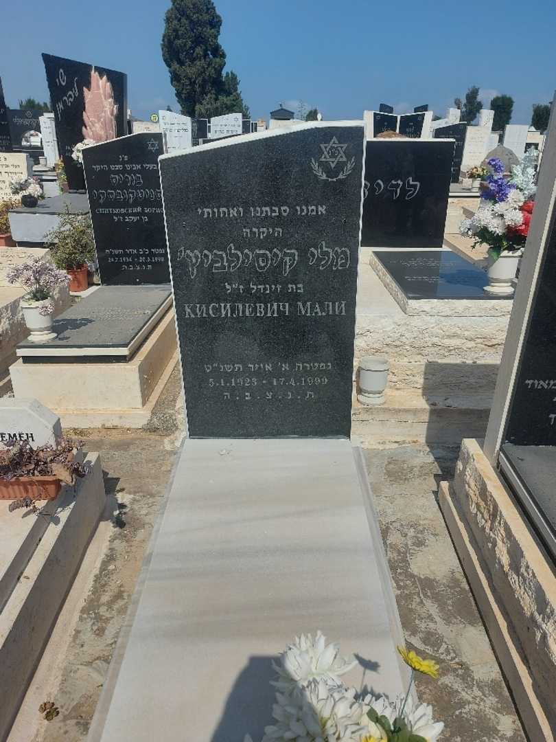 קברו של מלי קיסילביץ. תמונה 1