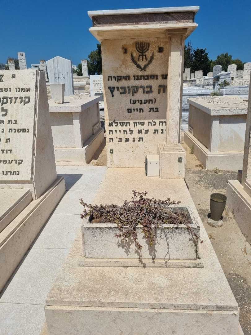 קברו של חיה-פני "העניע" ברקוביץ. תמונה 1