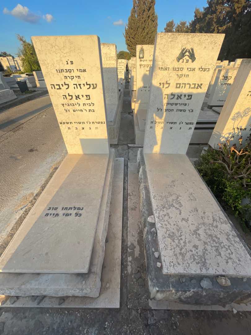 קברו של אברהם לוי "פיירשטיין" פיאלה. תמונה 1