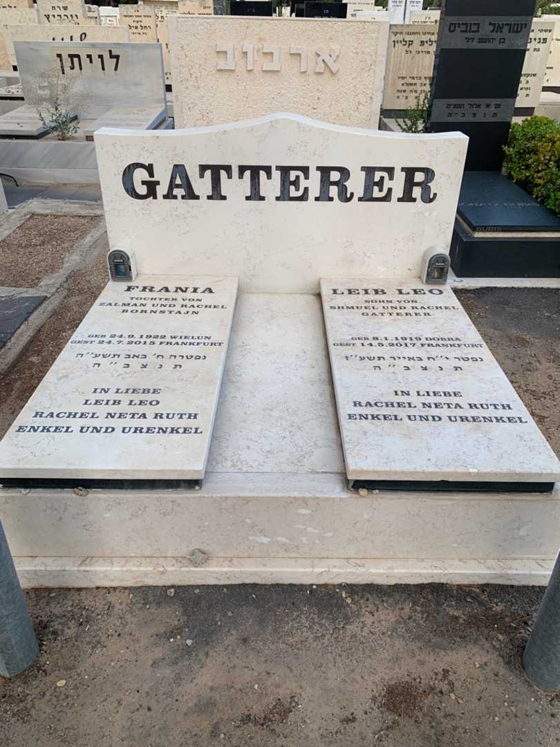 קברו של Leib Leo Gatterer. תמונה 1