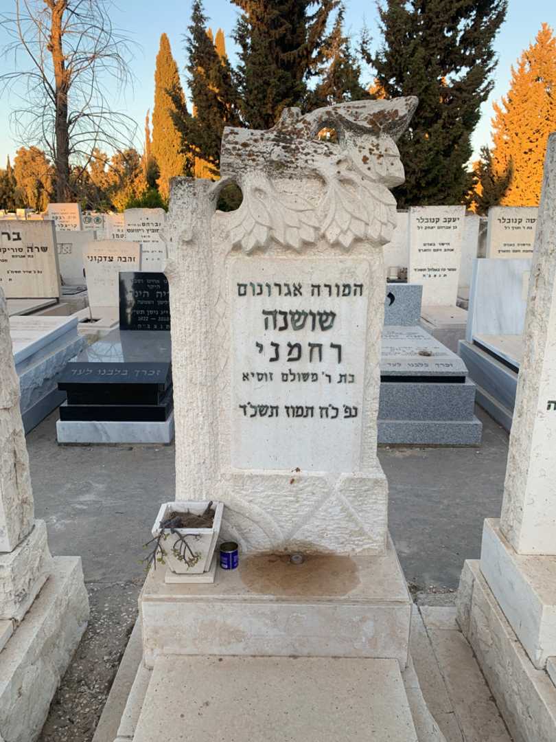 קברו של שושנה רחמני. תמונה 1