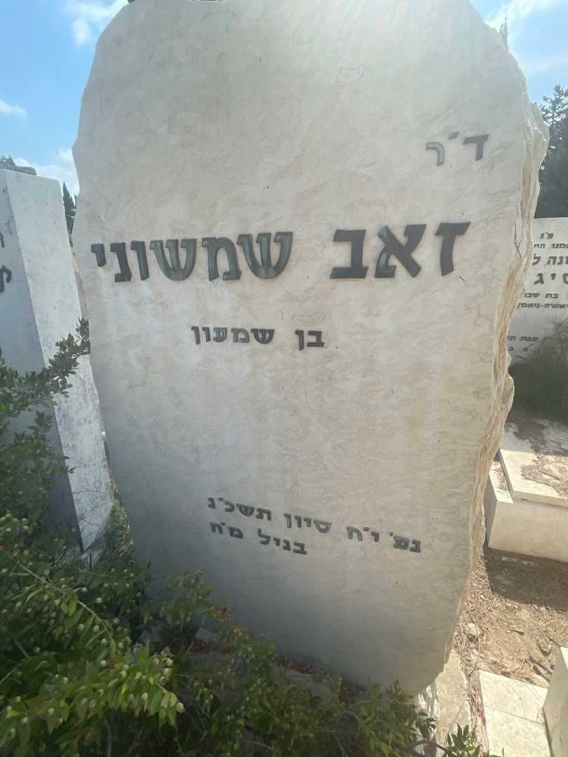 קברו של Doctor זאב שמשוני. תמונה 2