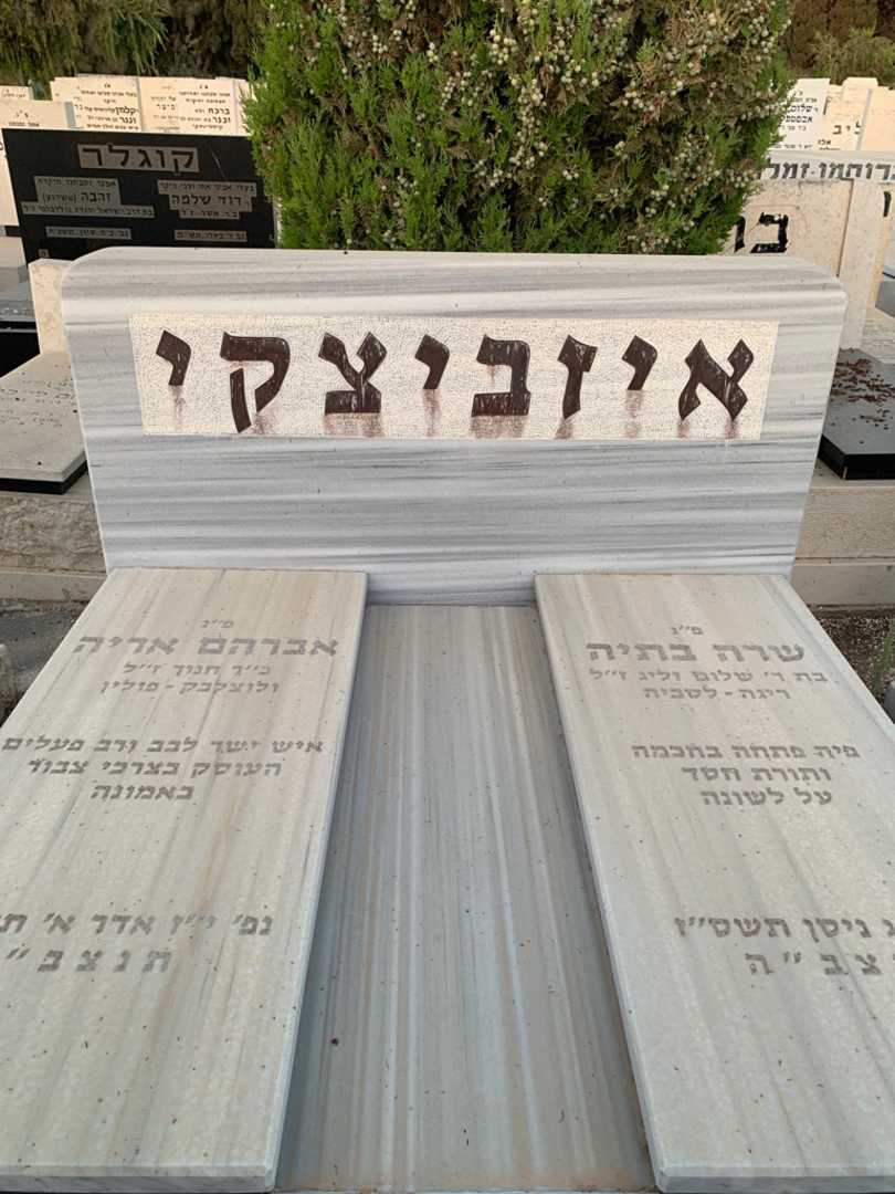 קברו של אברהם אריה איזביצקי. תמונה 1