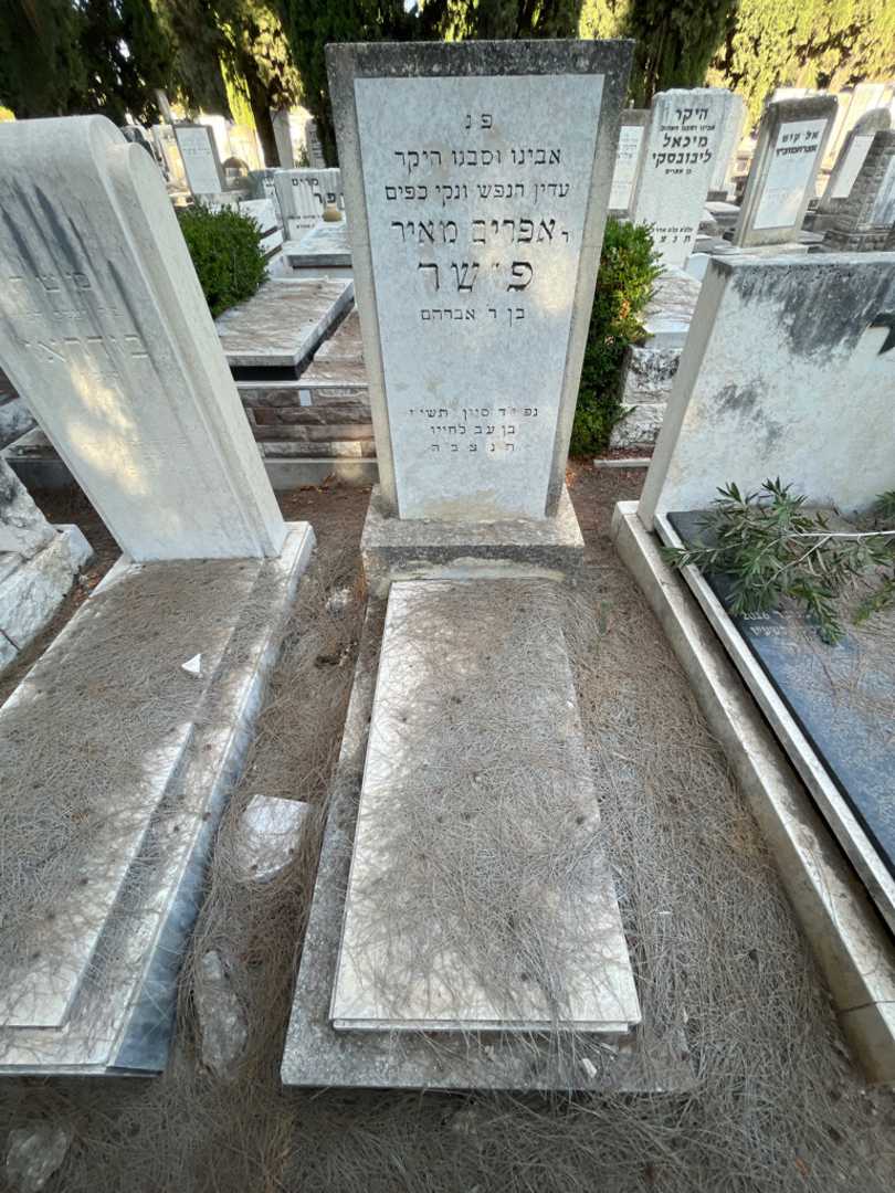 קברו של אפרים מאיר פישר