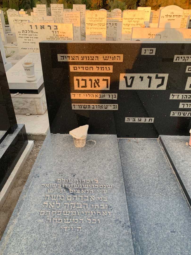 קברו של ראובו לויט. תמונה 2