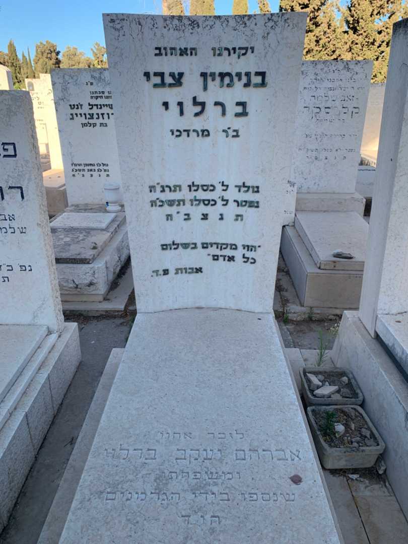 קברו של בנימין צבי ברלוי. תמונה 2