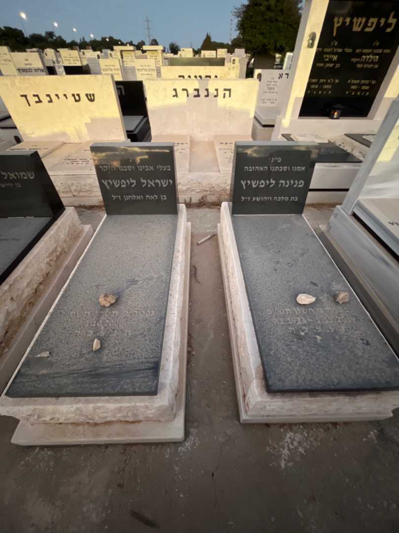 קברו של פנינה ליפשיץ. תמונה 1