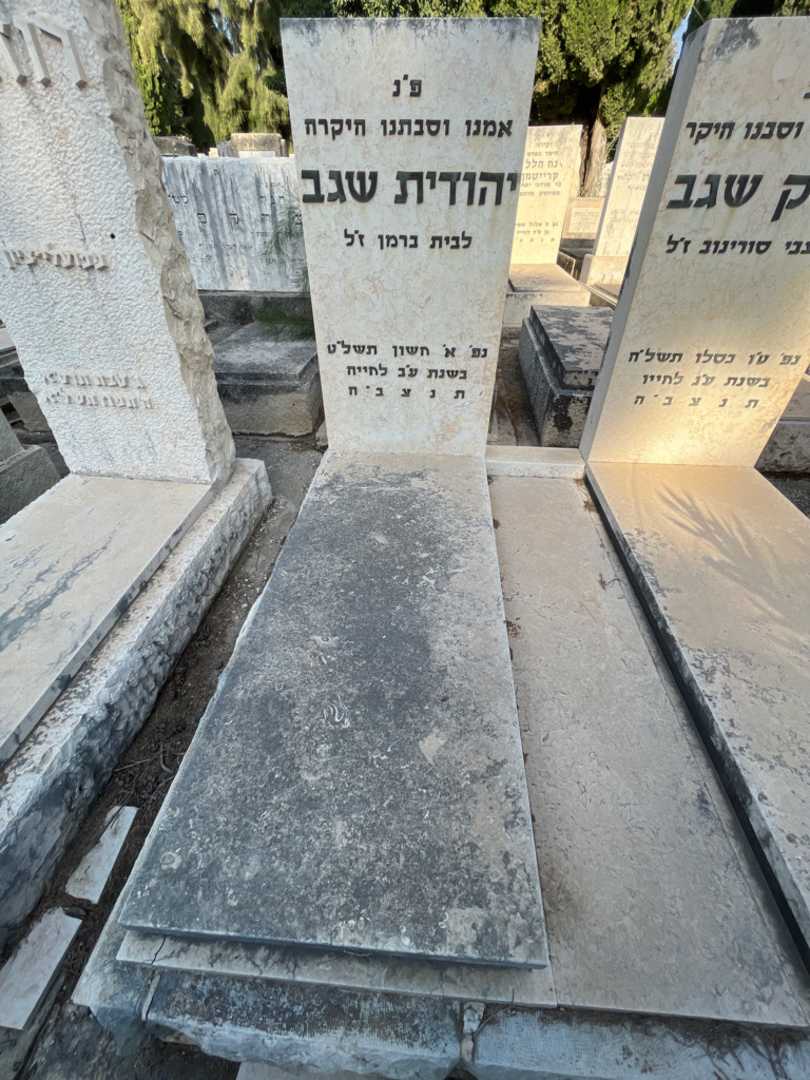 קברו של יהודית שגב. תמונה 2