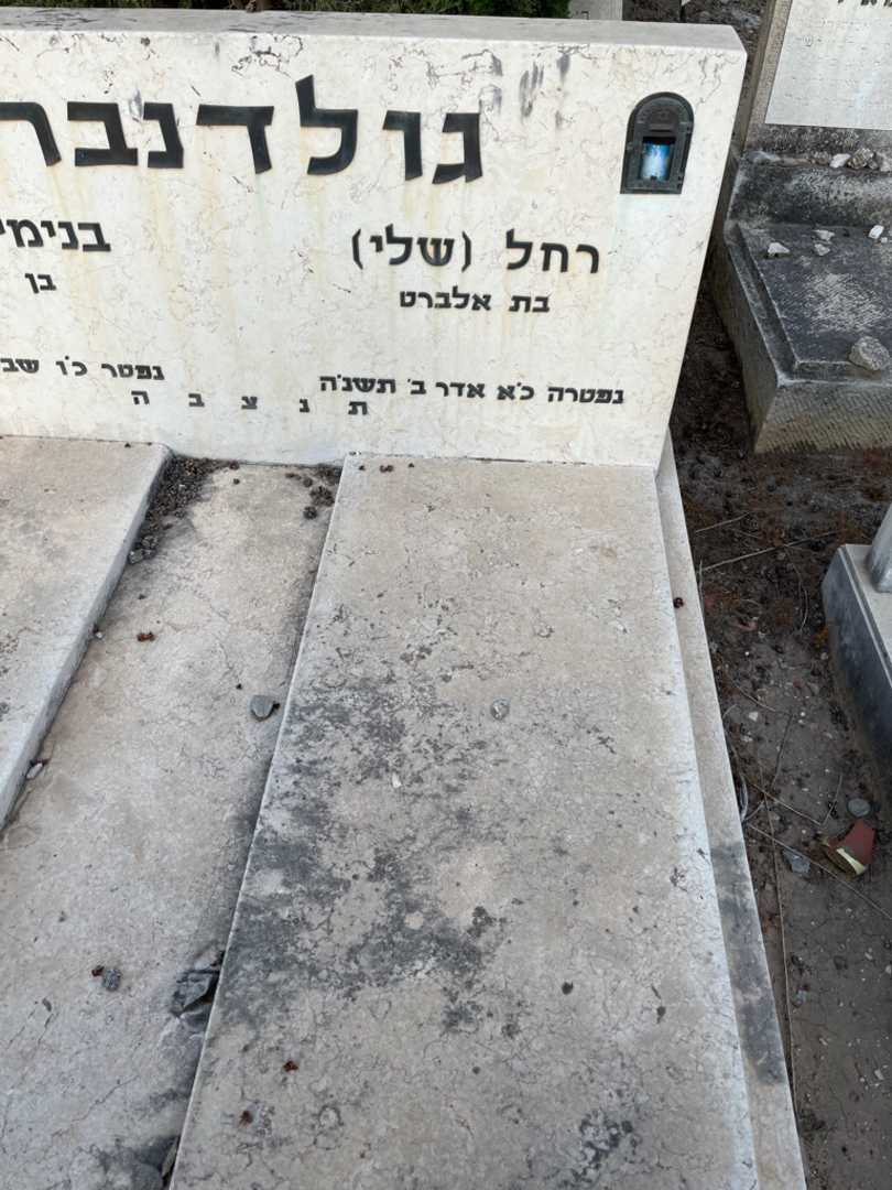 קברו של רחל "שלי" גולדנברג. תמונה 1
