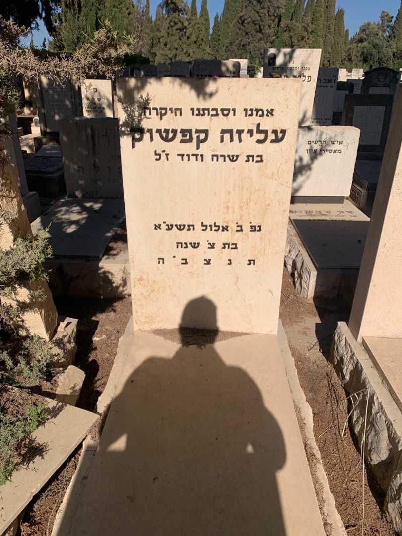 קברו של עליזה קפשוק