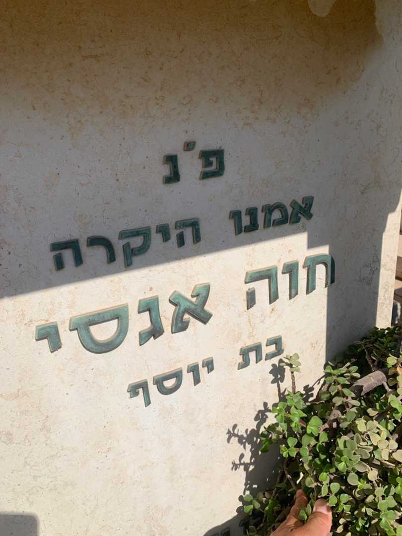 קברו של חוה אגסי. תמונה 2