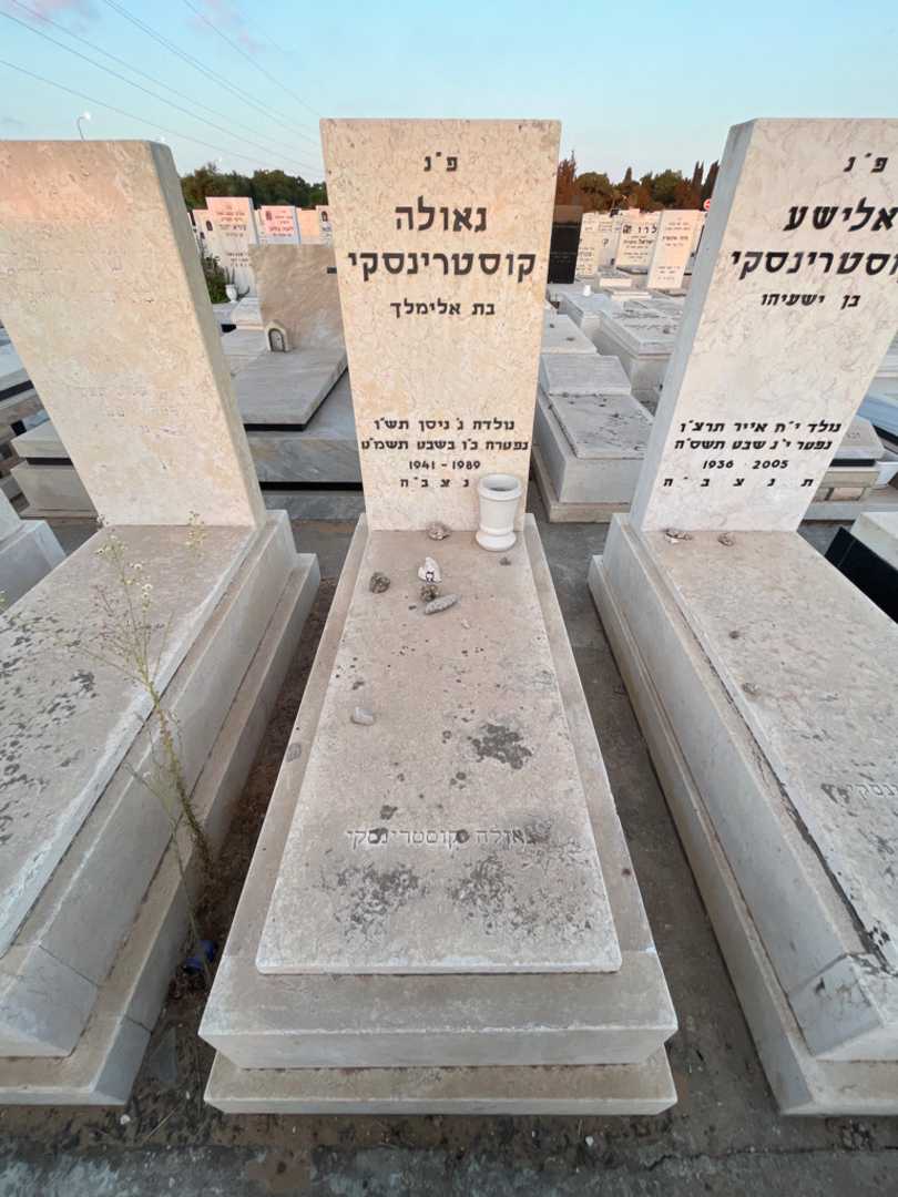 קברו של גאולה קוסטרינסקי. תמונה 1