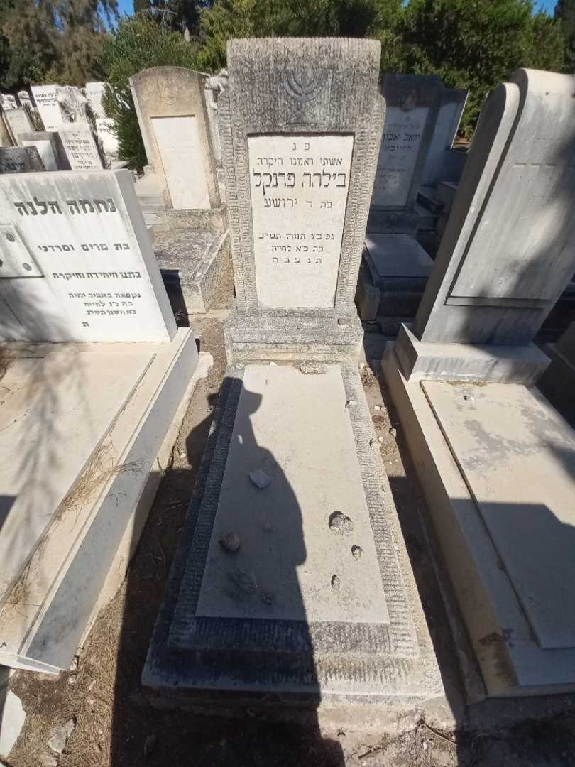 קברו של בילהה פרנקל