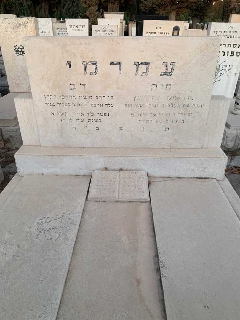 קברו של דב עמרמי. תמונה 1