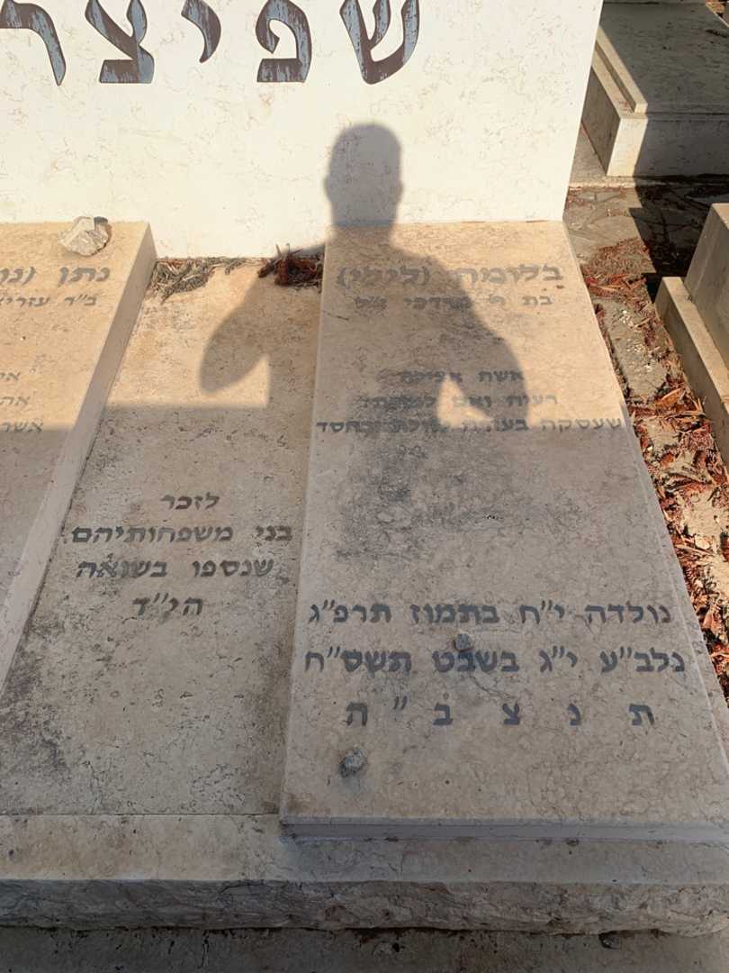 קברו של בלומה "לילי" שפיצר. תמונה 2