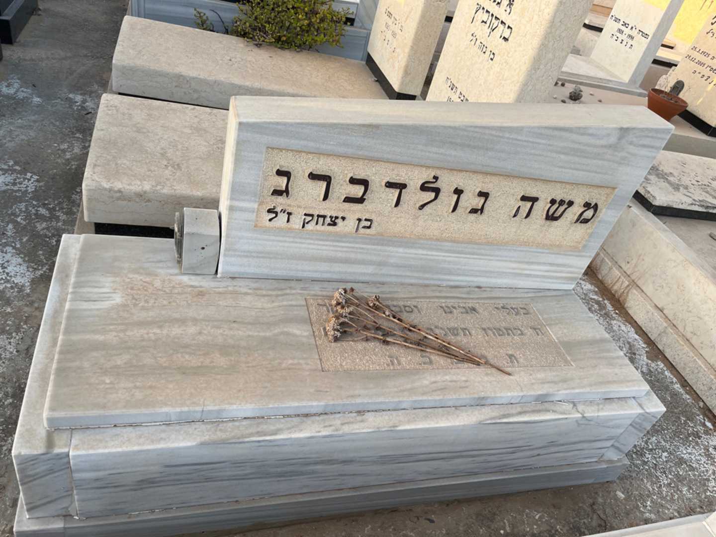 קברו של משה גולדברג. תמונה 1
