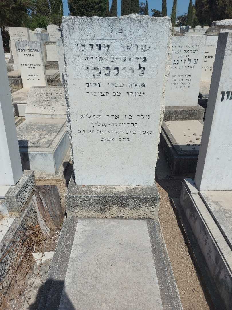 קברו של ישראל מרדכי לוינסקי