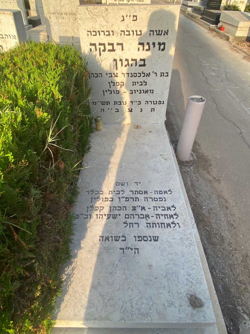 קברו של אלכסנדר צבי הכהן קפלן. תמונה 1
