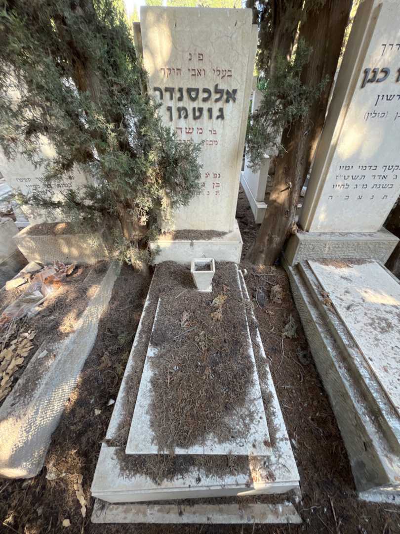 קברו של אלכסנדר גוטמן. תמונה 1