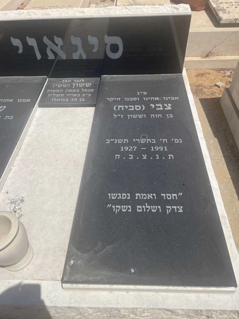 קברו של ששון "ששי" סיגאוי. תמונה 2
