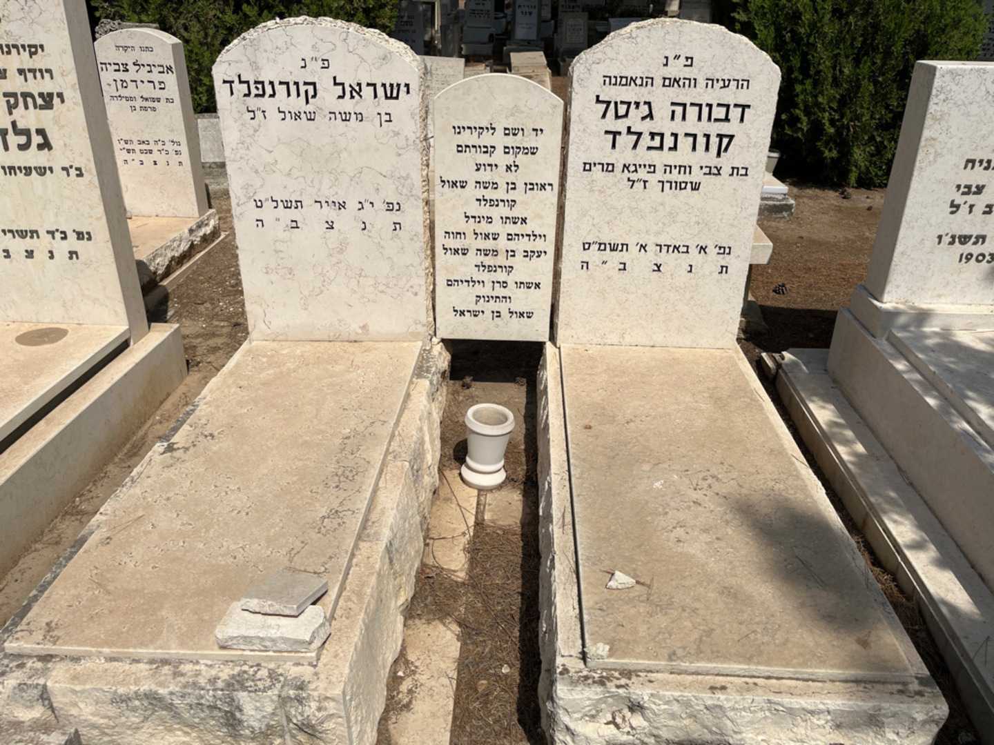 קברו של ראובן בן משה שאול קורנפלד. תמונה 1