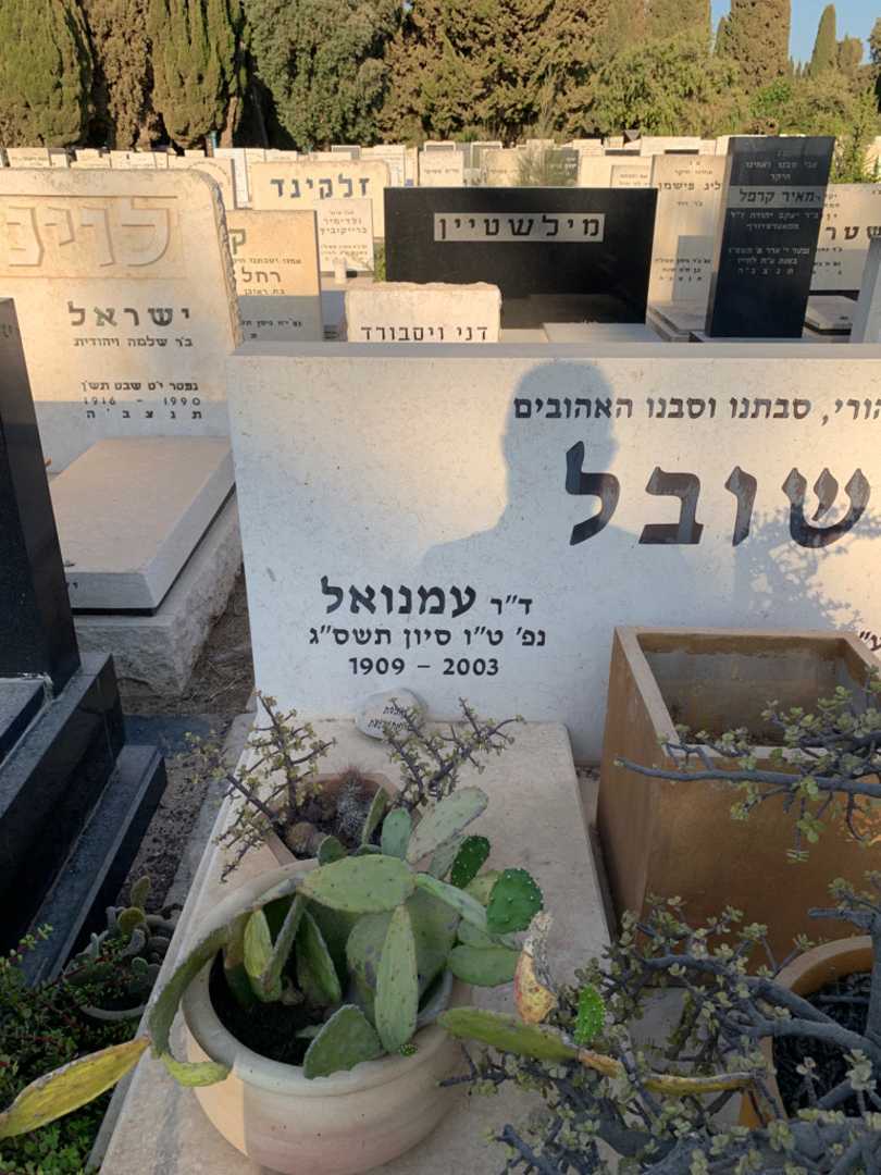 קברו של עמנואל שובל. תמונה 2