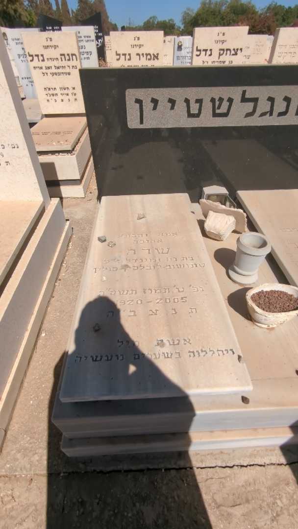 קברו של שרה אנגלשטיין. תמונה 1