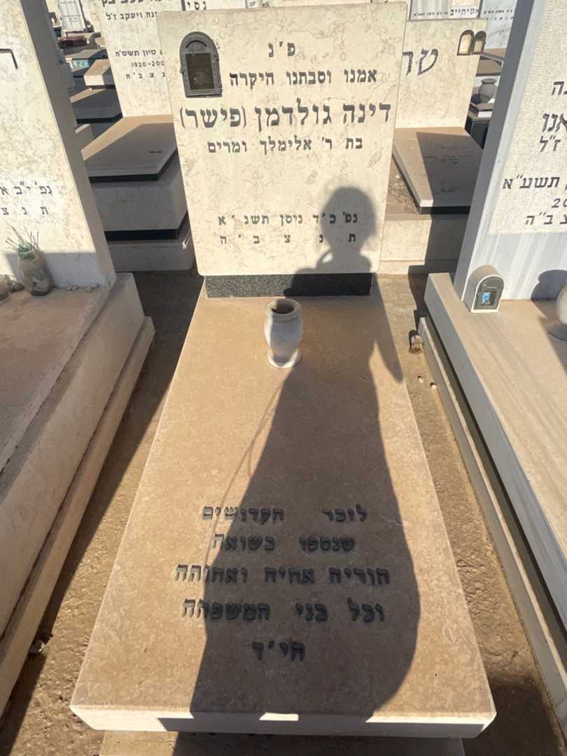 קברו של דינה "פישר" גולדמן