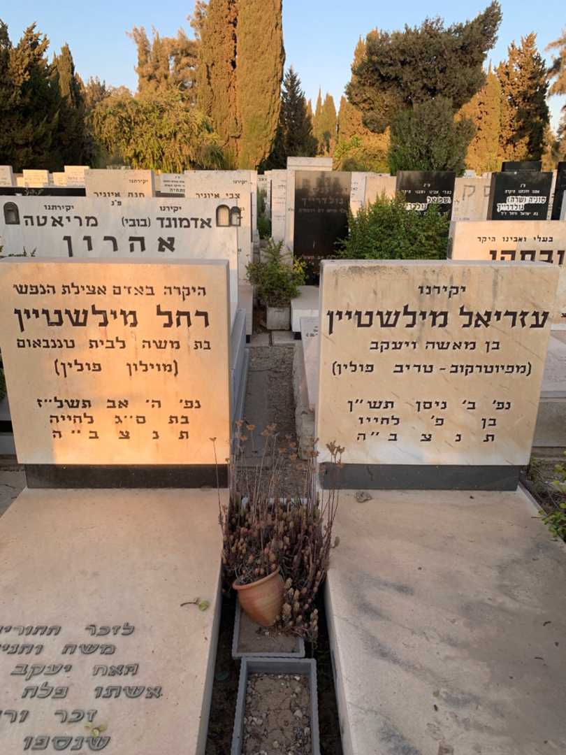 קברו של עזריאל מילשטיין. תמונה 1