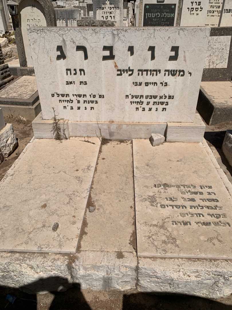 קברו של משה יהודה לייב נויברג. תמונה 1