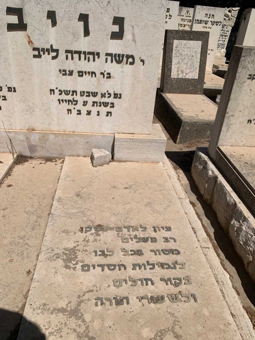 קברו של משה יהודה לייב נויברג. תמונה 2
