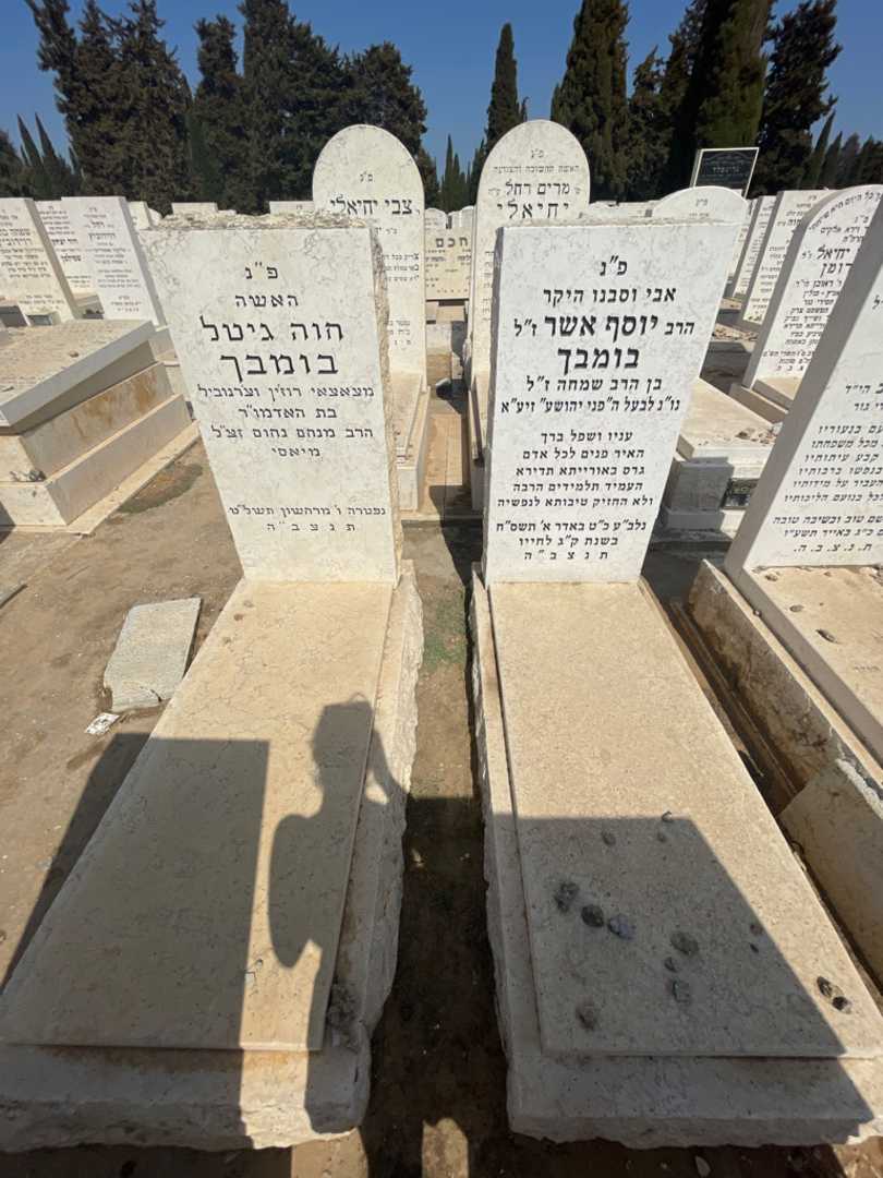קברו של יוסף אשר בומבך. תמונה 1