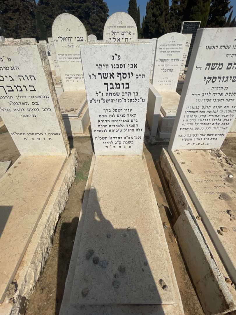קברו של יוסף אשר בומבך. תמונה 2