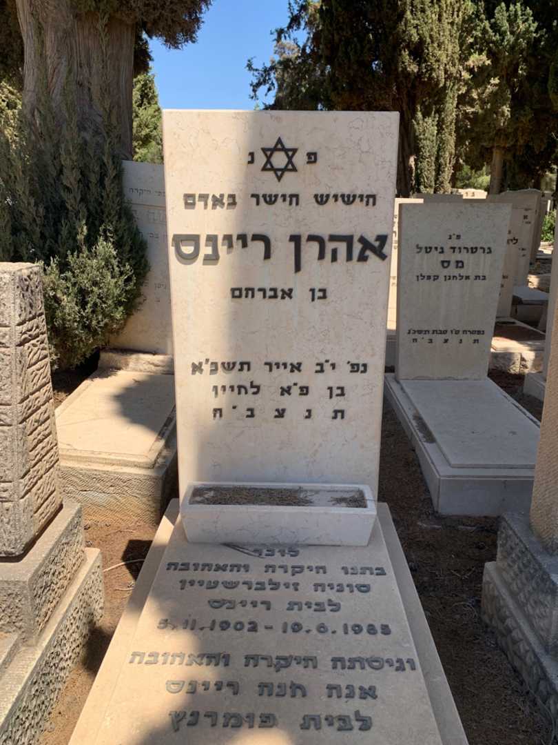קברו של אהרן ריינס. תמונה 1