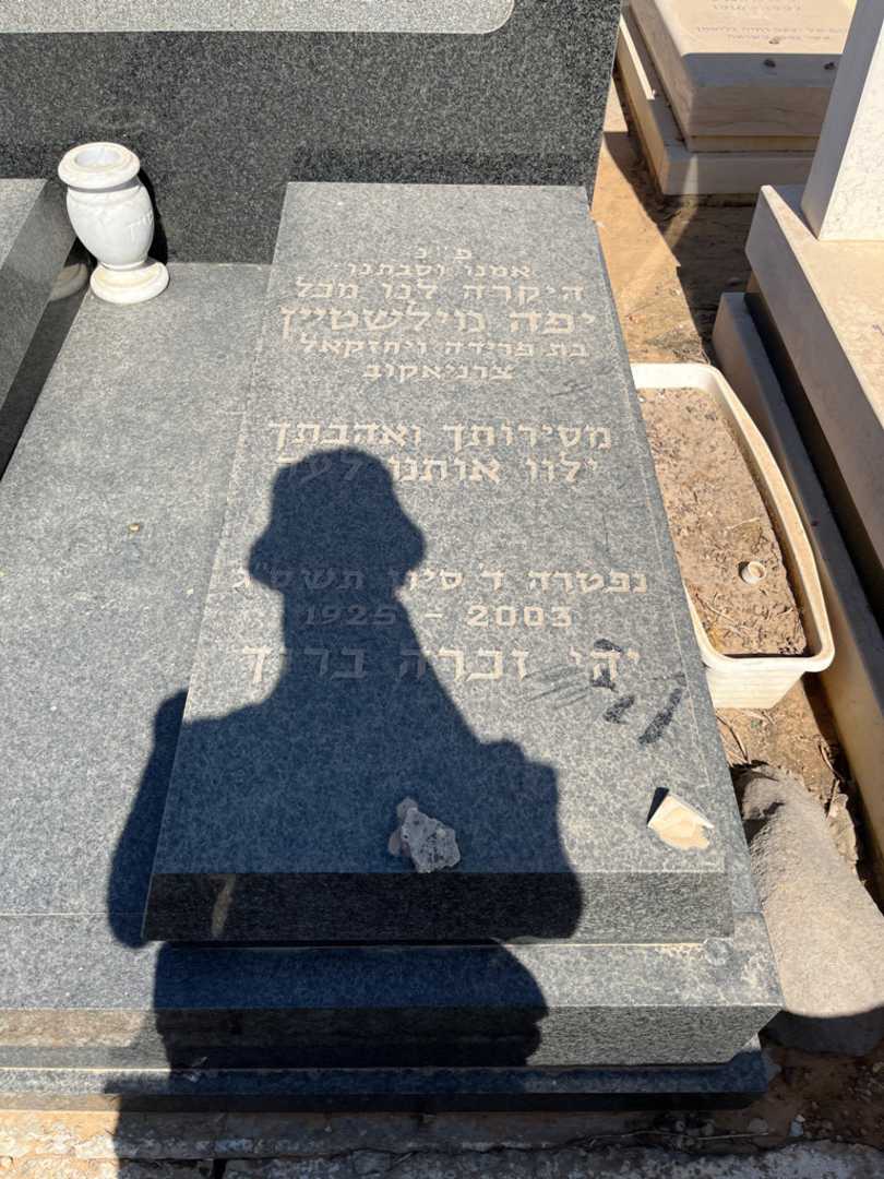 קברו של יפה מילשטיין. תמונה 2