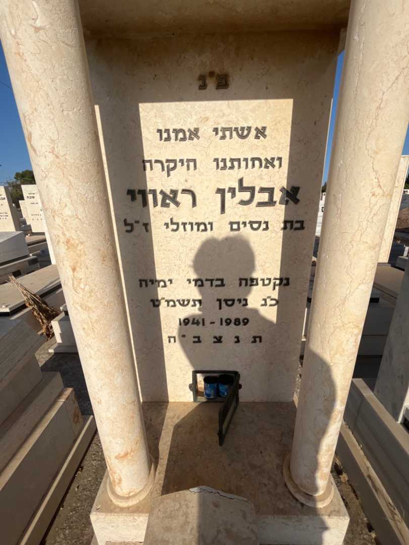 קברו של אבלין ראווי. תמונה 2