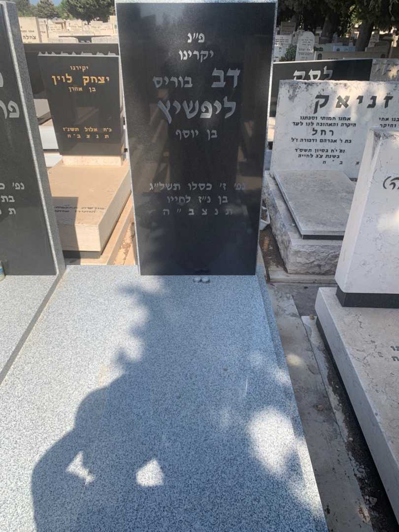 קברו של דב "בוריס" ליפשיץ. תמונה 1