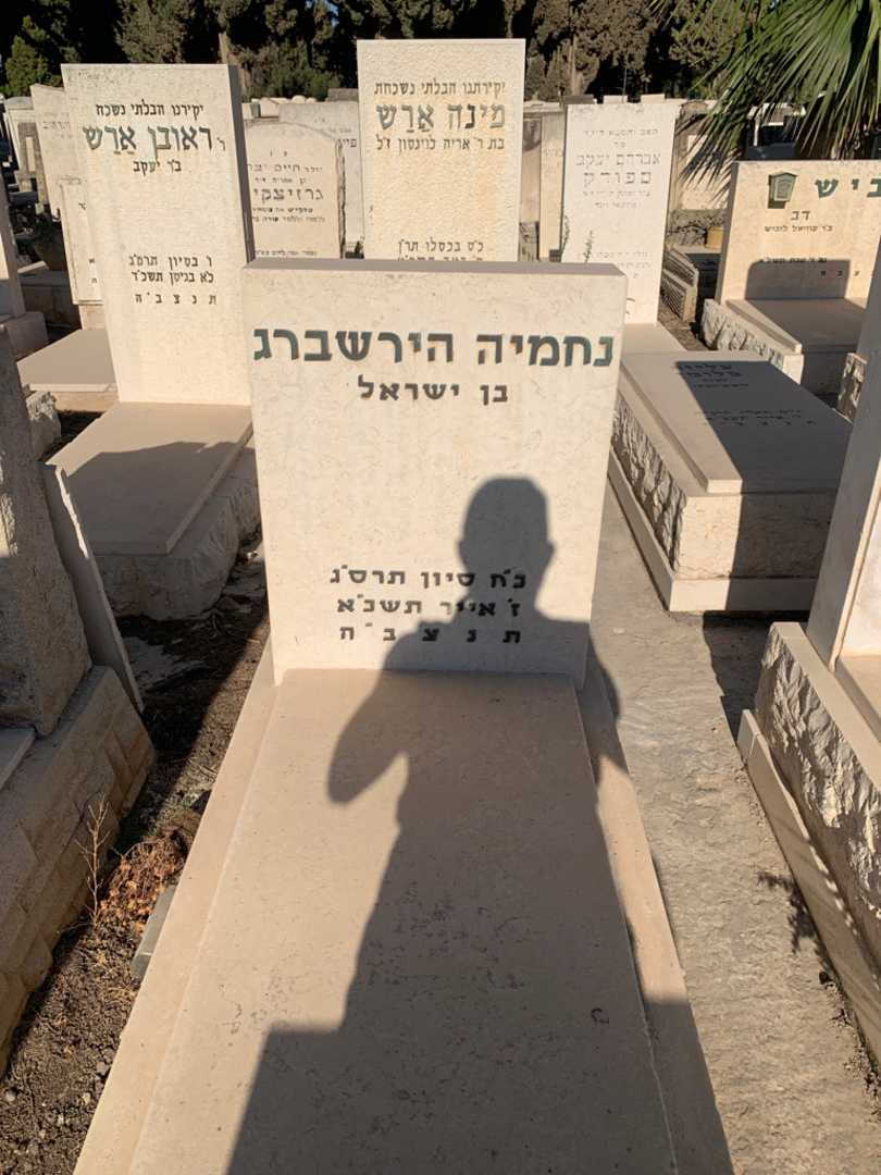 קברו של נחמיה הירשברג. תמונה 1
