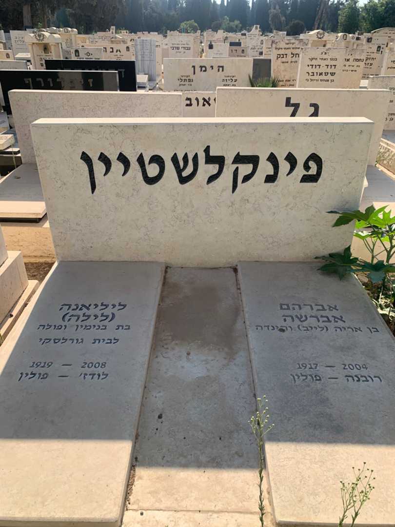 קברו של ליליאנה "לילה" פינקלשטיין גורלסקי. תמונה 1