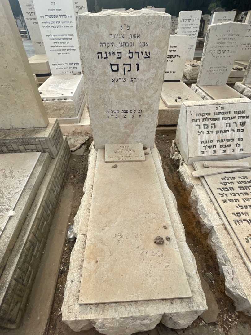 קברו של צירל פייגה וקס