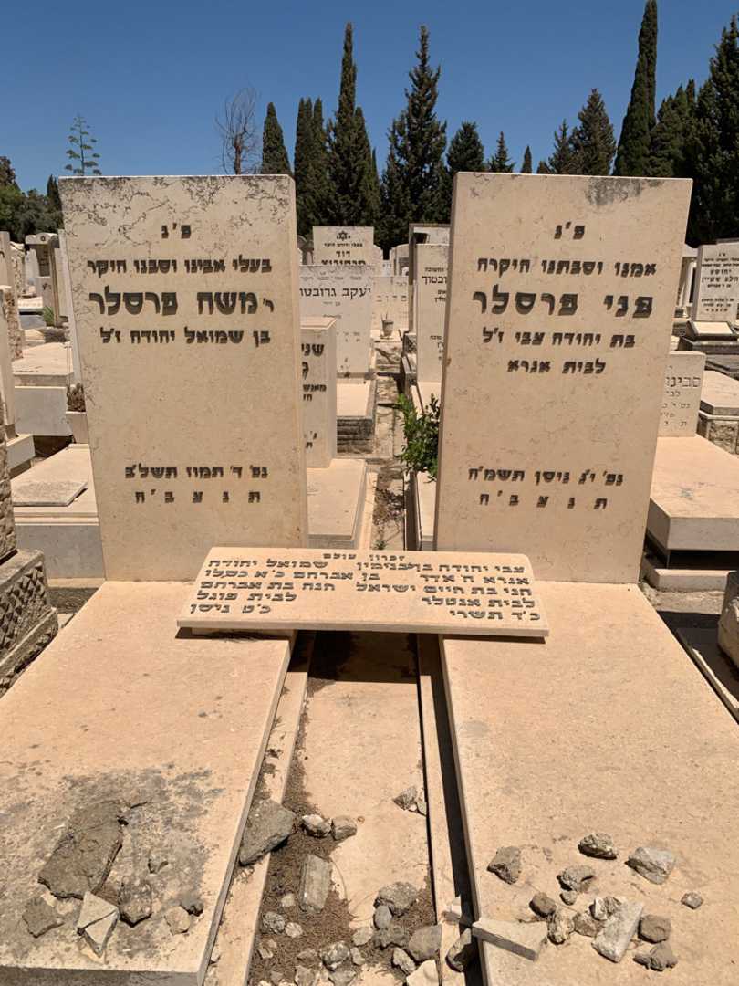 קברו של משה פרסלר. תמונה 1